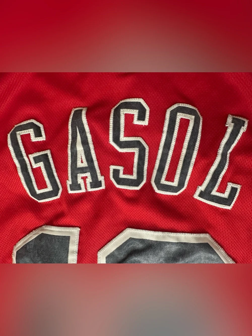 Adidas Men Chicago Bulls Pau Gasol Home Jersey Sz XL